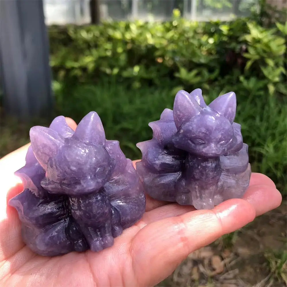 Purple Mica Nine Tailed Fox-ToShay.org