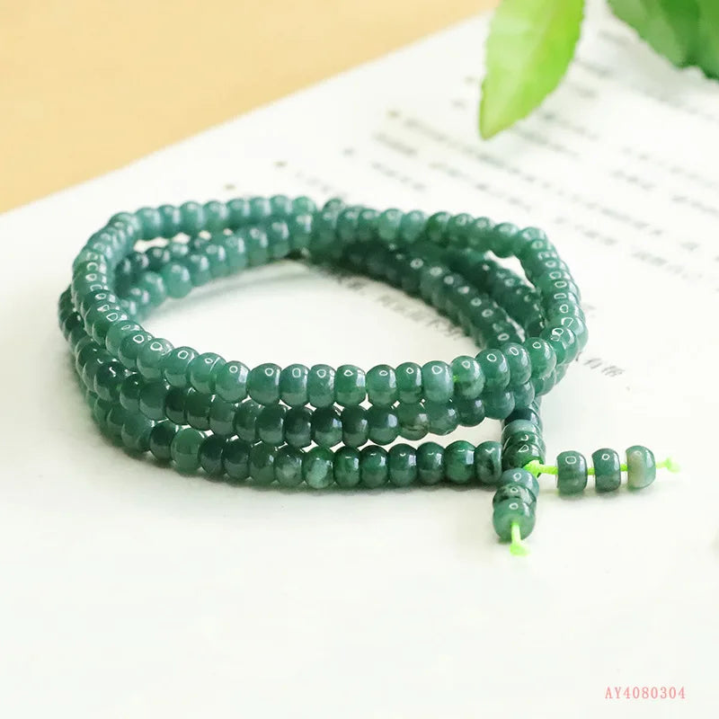 Green Jadeite Abacus Beads-ToShay.org