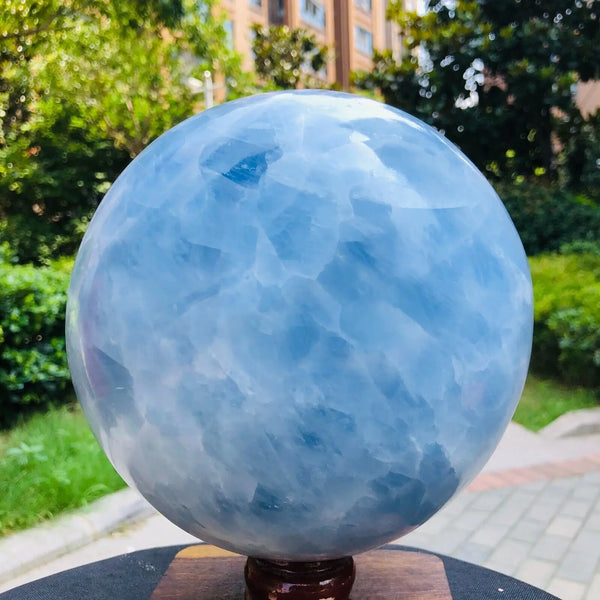 Blue Calcite Quartz Ball-ToShay.org