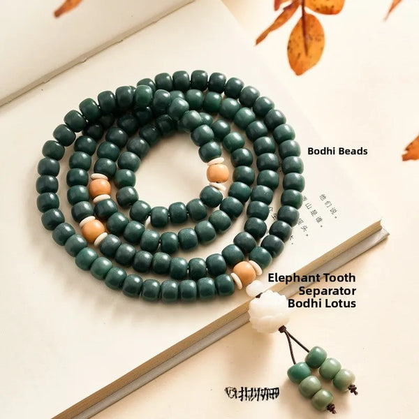 Green Bodhi Root Bracelet-ToShay.org