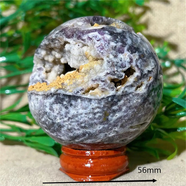 Purple Sphalerite Druzy Ball-ToShay.org