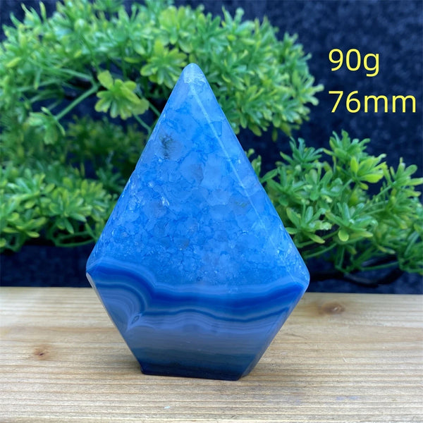 Blue Agate Torch-ToShay.org
