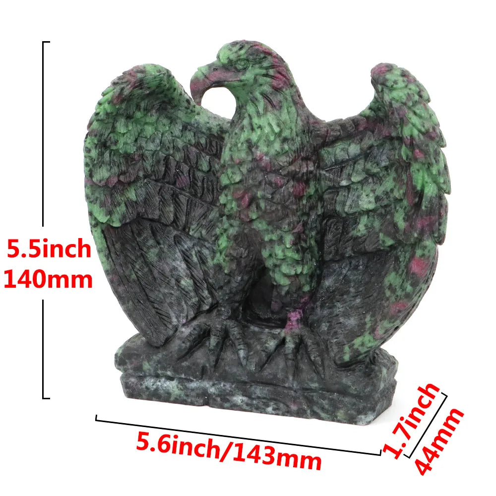 Green Ruby Zoisite Eagle-ToShay.org