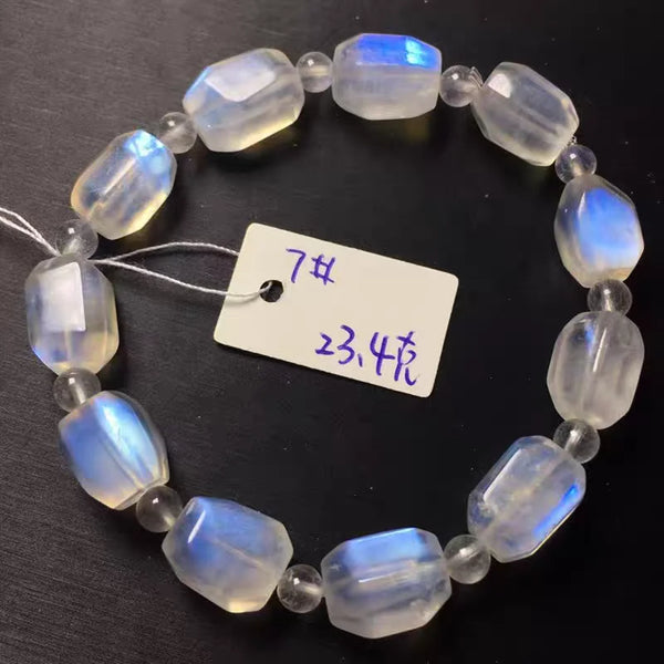 Blue Light Moonstone Bracelet-ToShay.org