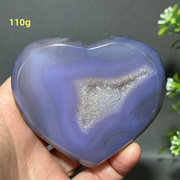 Blue Agate Geode Heart-ToShay.org