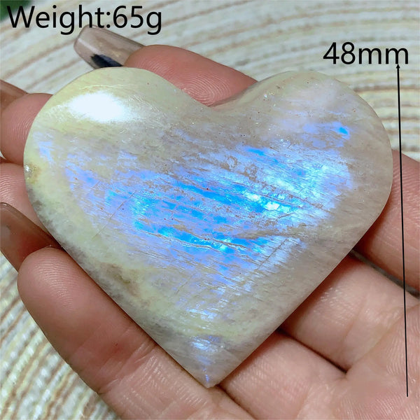 Blue Rainbow Moonstone Hearts-ToShay.org