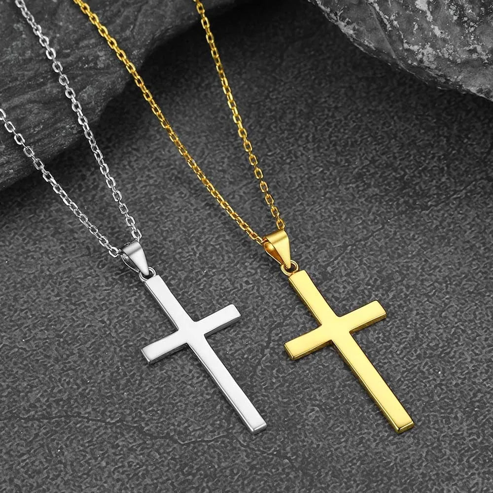Gold Cross Pendant Necklaces-ToShay.org