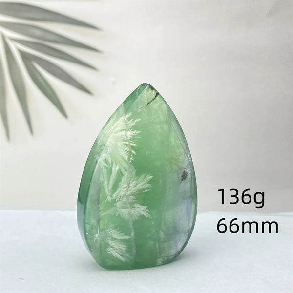 Green Feather Fluorite Torch-ToShay.org