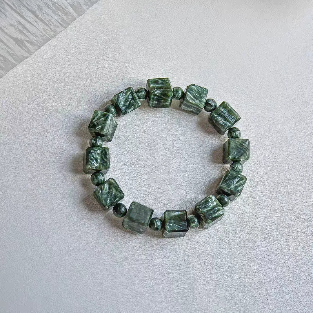 Green Seraphinite Bracelet-ToShay.org