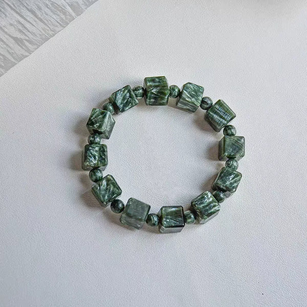 Green Seraphinite Bracelet-ToShay.org