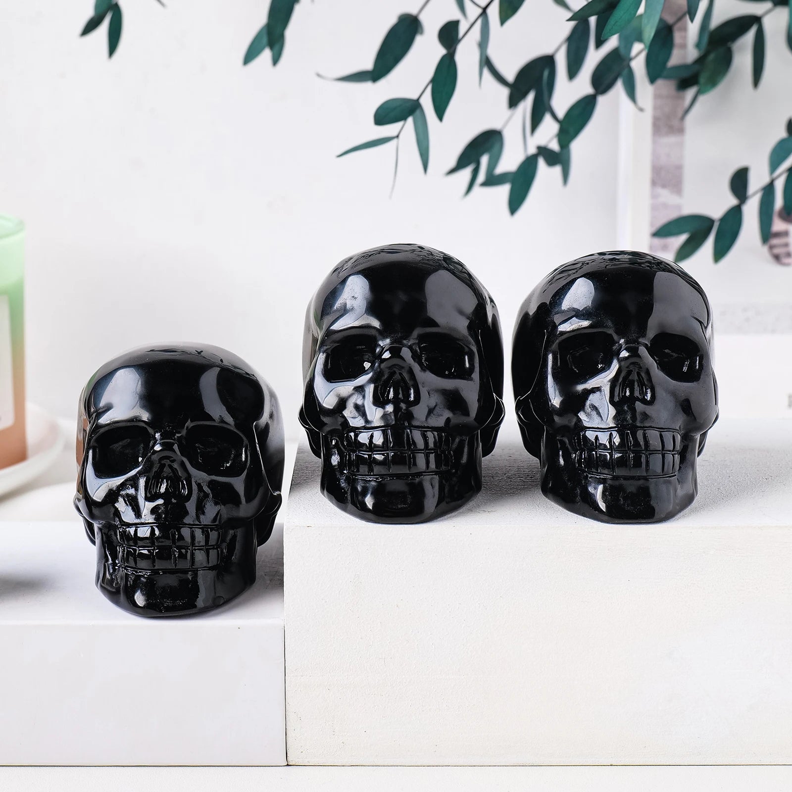 Black Obsidian Skull-ToShay.org