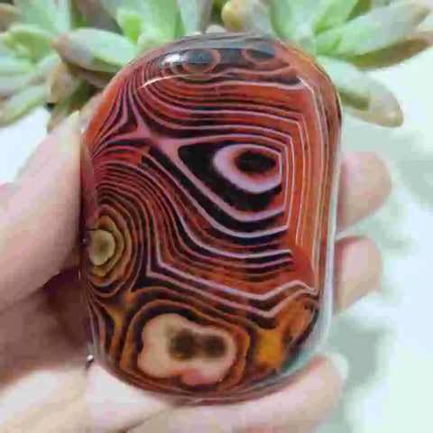 Red Lace Agate Pendant-ToShay.org