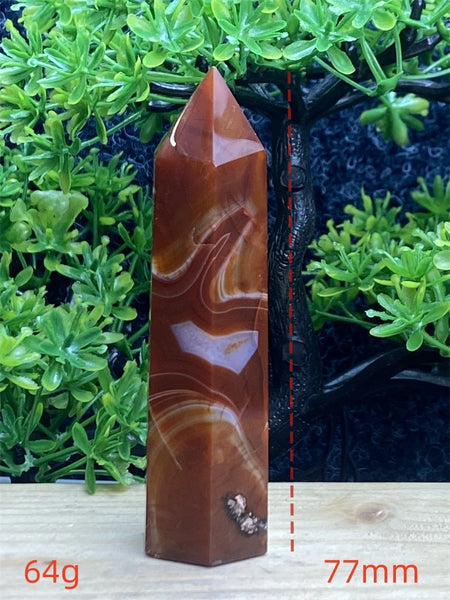 Orange Carnelian Wand-ToShay.org