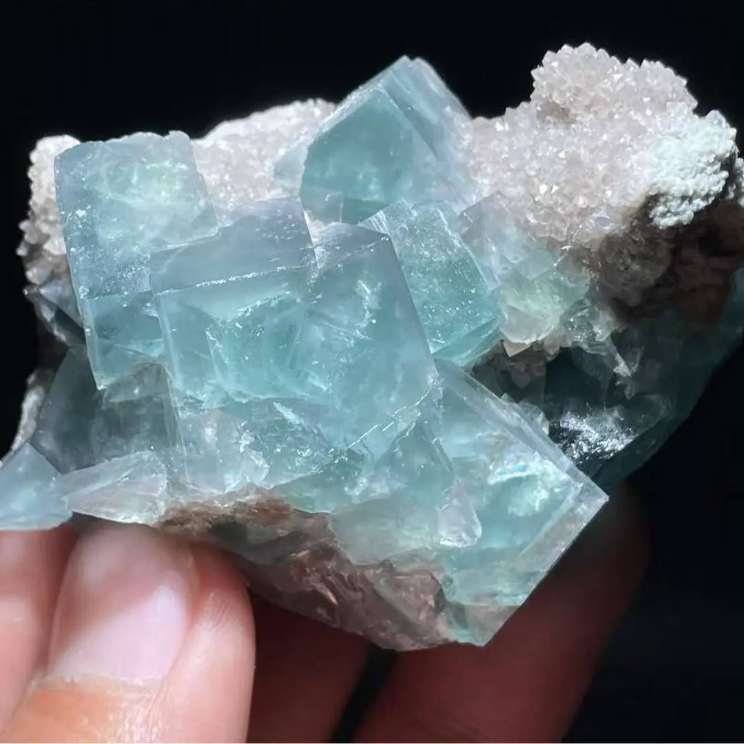 Blue Fluorite Cube Crystal-ToShay.org