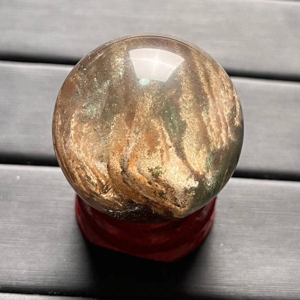 Green Phantom Quartz Ball-ToShay.org
