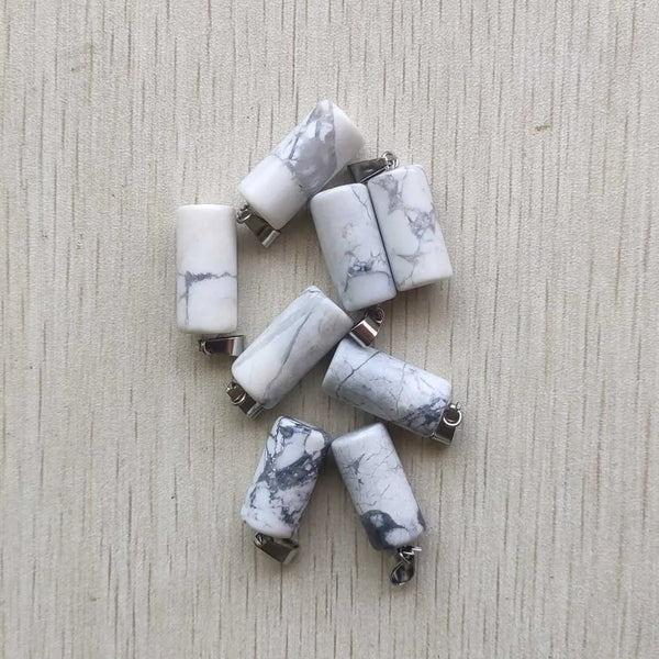 Mixed Crystal Cylinder Pendants-ToShay.org