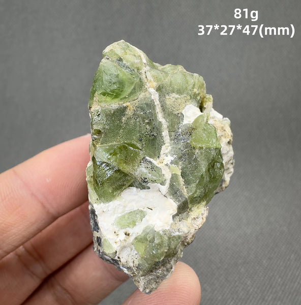 Green Peridot Olivine Crystal-ToShay.org