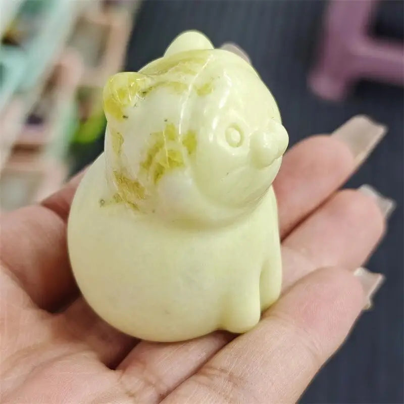 Yellow Jade Seal Cat-ToShay.org