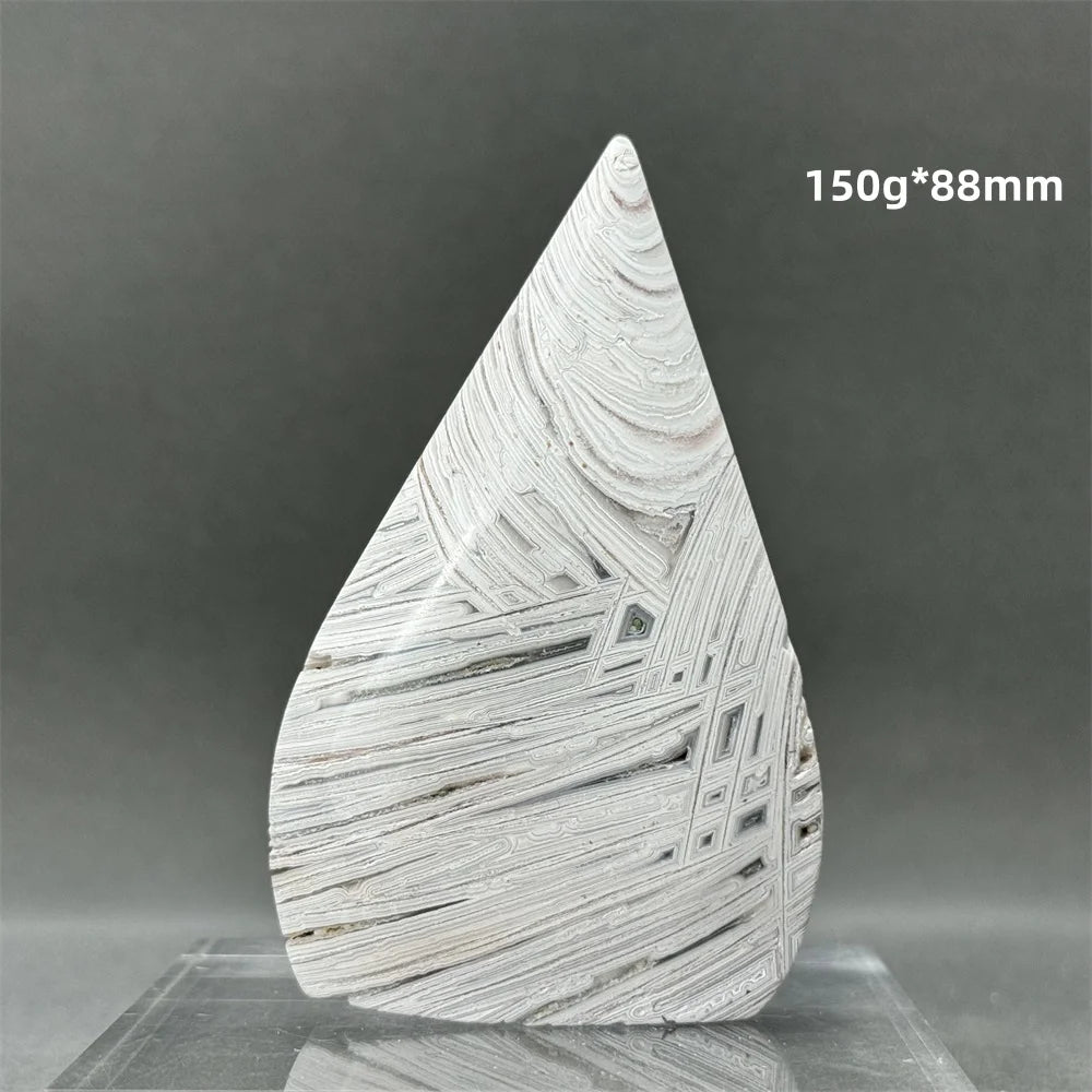 White Lace Agate Torch-ToShay.org