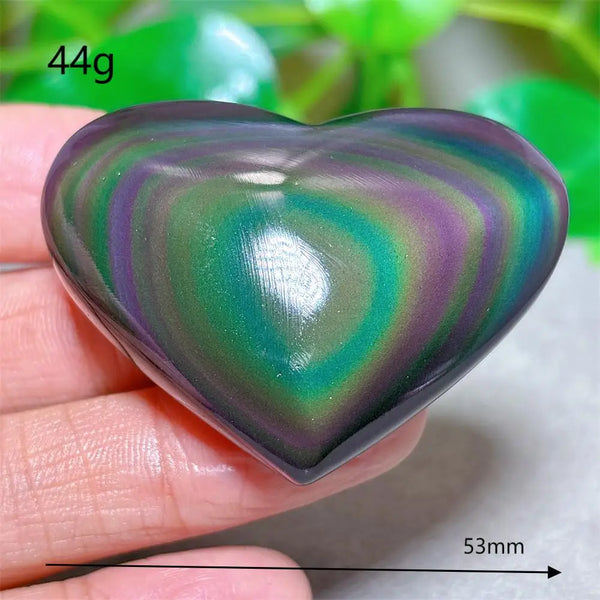 Rainbow Obsidian Heart-ToShay.org