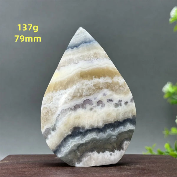 White Fluorite Agate Flame-ToShay.org