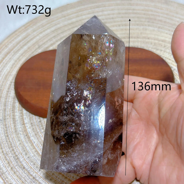 Smokey Rainbow Quartz Point-ToShay.org