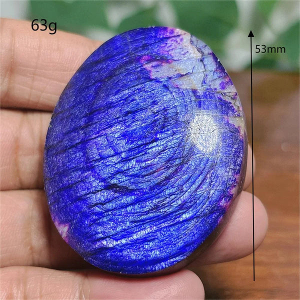 Violet Moonstone Palm Stone-ToShay.org