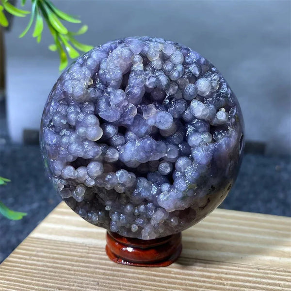 Purple Grape Agate Ball-ToShay.org