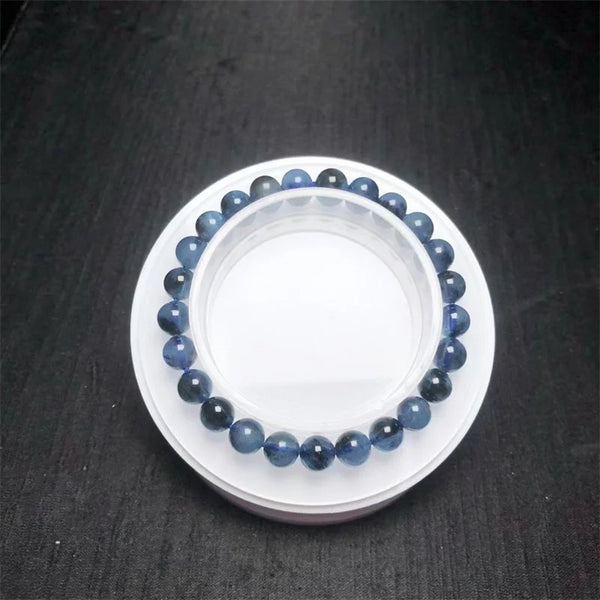 Blue Aquamarine Bead Bracelet-ToShay.org