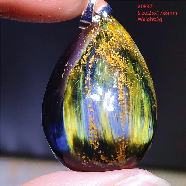 Blue Pietersite Chatoyant Pendant-ToShay.org