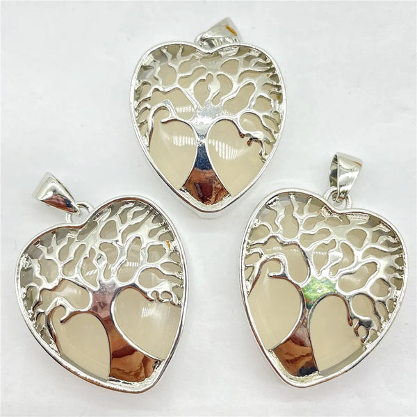 Mixed Crystal Quartz Tree Pendants-ToShay.org