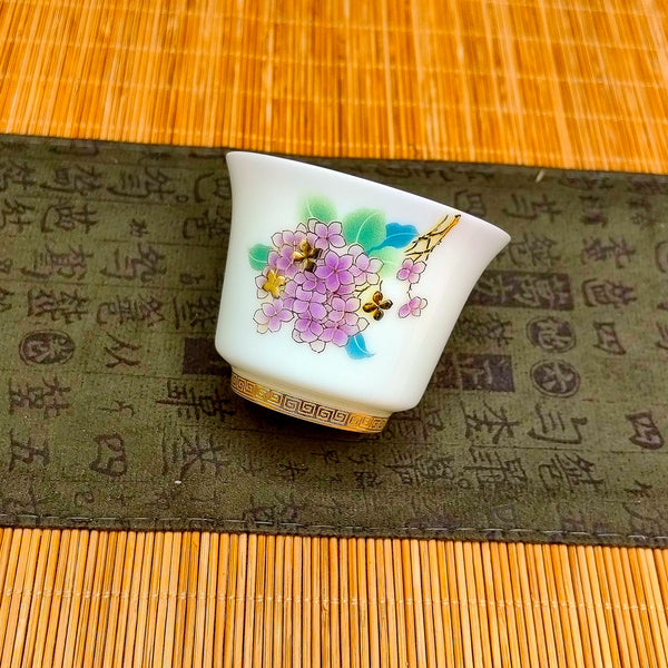 White Painted Ceramic Tea Cup-ToShay.org