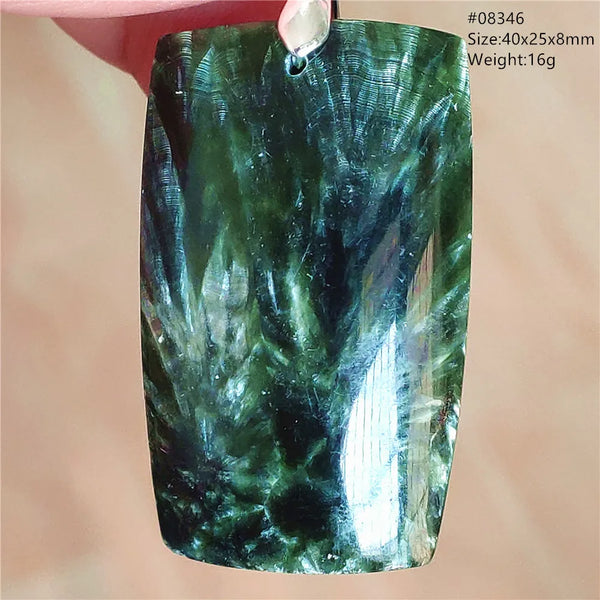 Green Seraphinite Pendant-ToShay.org
