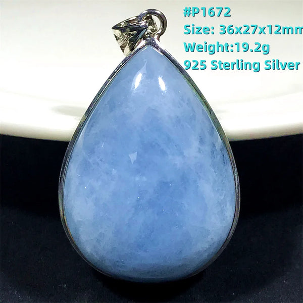 Blue Aquamarine Pendent-ToShay.org