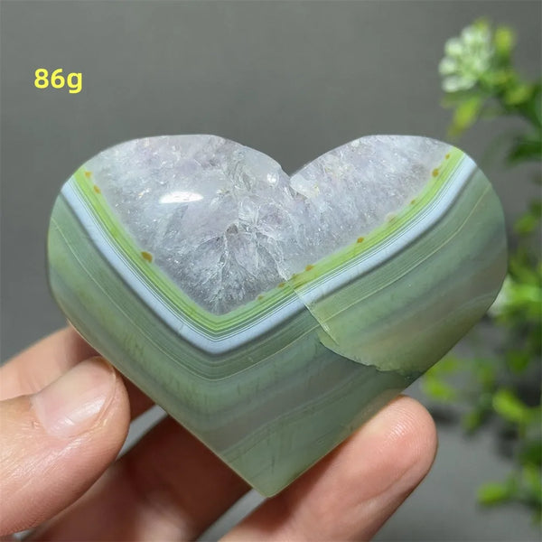 Green Agate Heart-ToShay.org