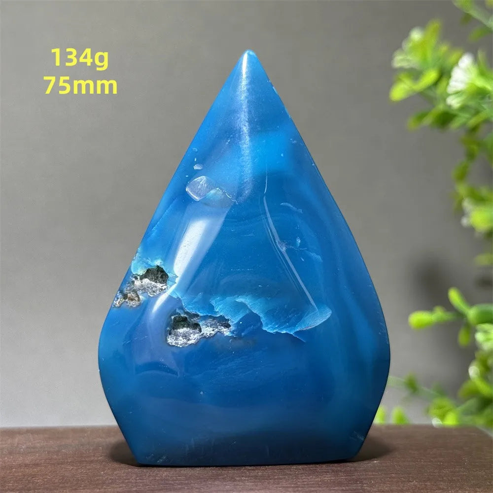 Blue Agate Torch-ToShay.org