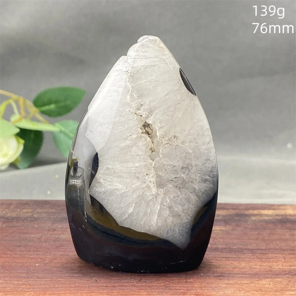 Black Striped Agate Flame-ToShay.org