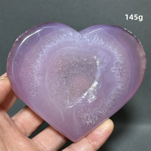 Purple Agate Geode Heart-ToShay.org