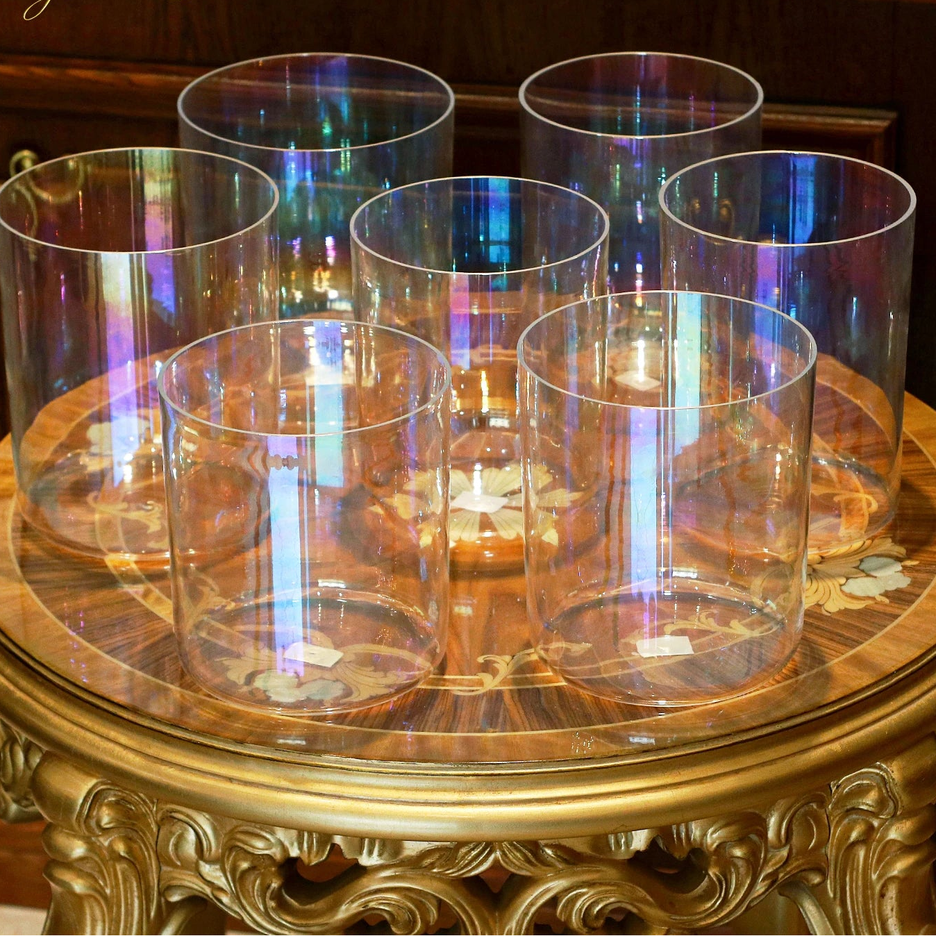Clear Aurora Singing Bowl-ToShay.org