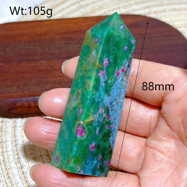 Green Ruby Kyanite Tower-ToShay.org