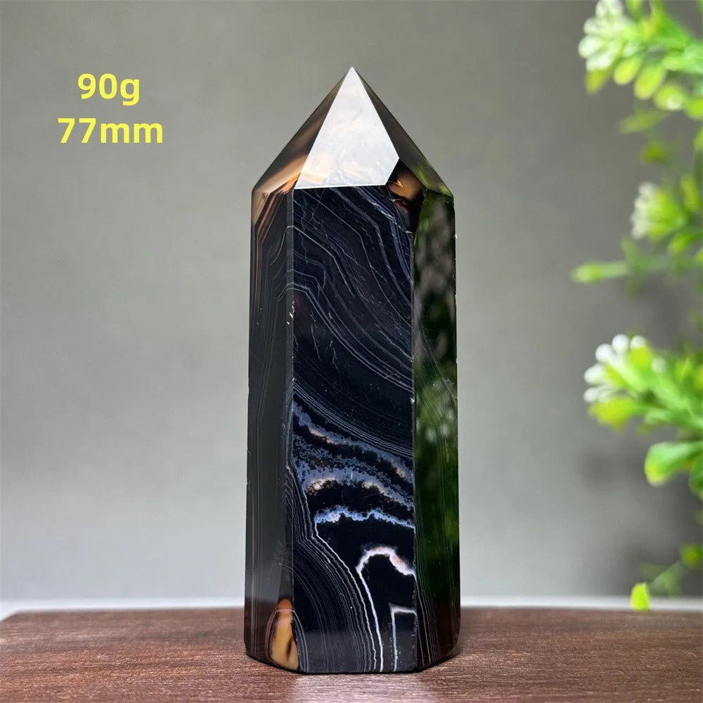 Black Stripe Agate Point-ToShay.org