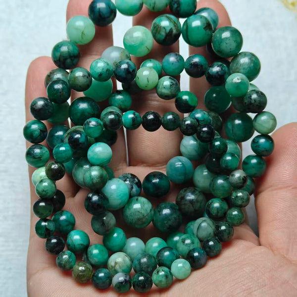 Green Emerald Stone Bracelet-ToShay.org