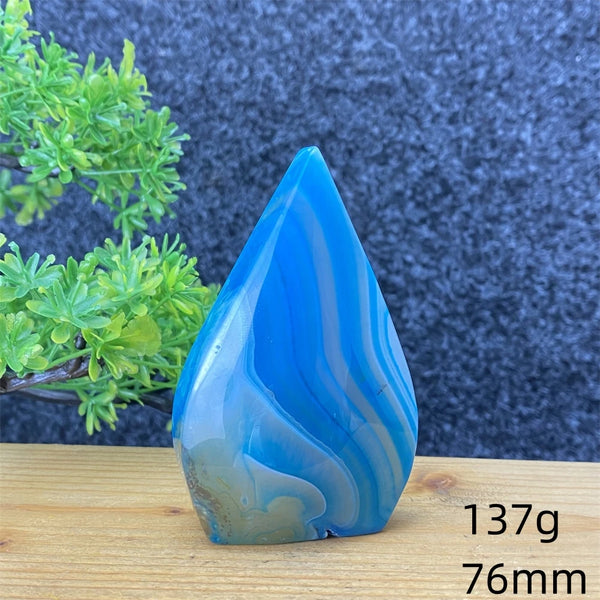 Blue Agate Torch-ToShay.org