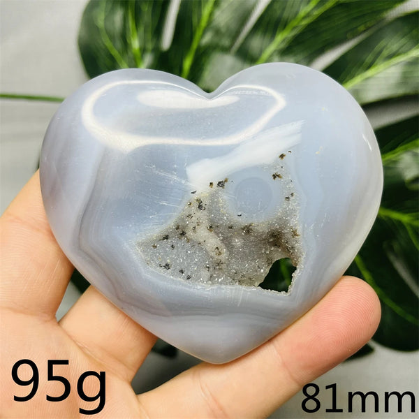 Grey Agate Geodo Heart-ToShay.org