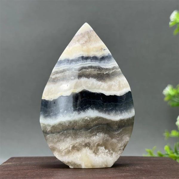 White Fluorite Agate Flame-ToShay.org