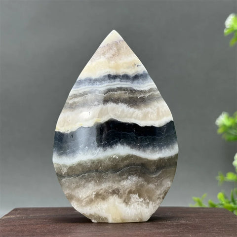 White Fluorite Agate Flame-ToShay.org