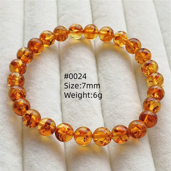 Yellow Amber Bead Bracelet-ToShay.org