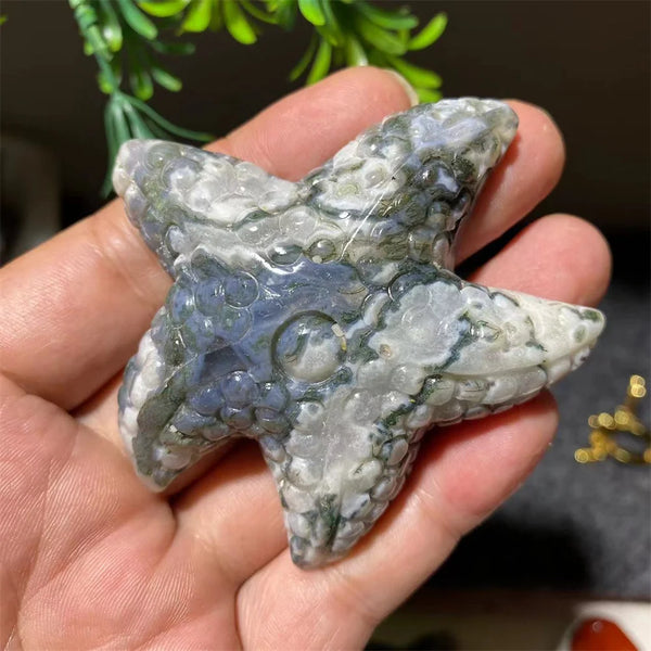 Green Moss Agate Starfish-ToShay.org