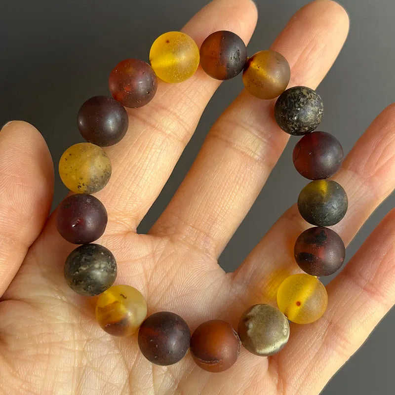 Yellow Amber Bead Bracelets-ToShay.org