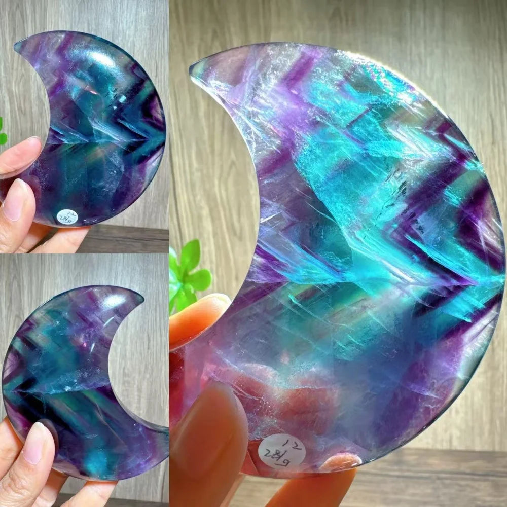 Rainbow Fluorite Moon-ToShay.org